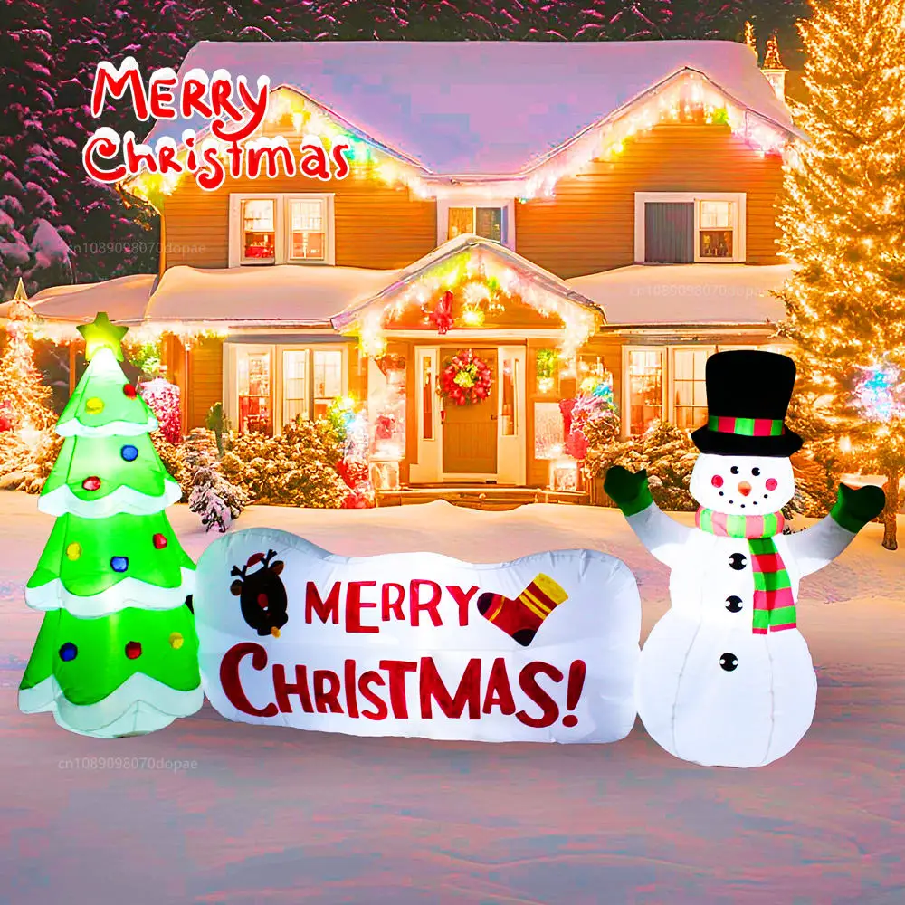 10FT Christmas Inflatable Snowman with Tree and Sign Outdoor Ornament Built-in LED Light Indoor Lawn Garden Holiday Funny Decor
10FT Christmas Inflatable Snowman with Tree and Sign Outdoor Ornament Built-in LED Light Indoor Lawn Garden Holiday Funny Decor