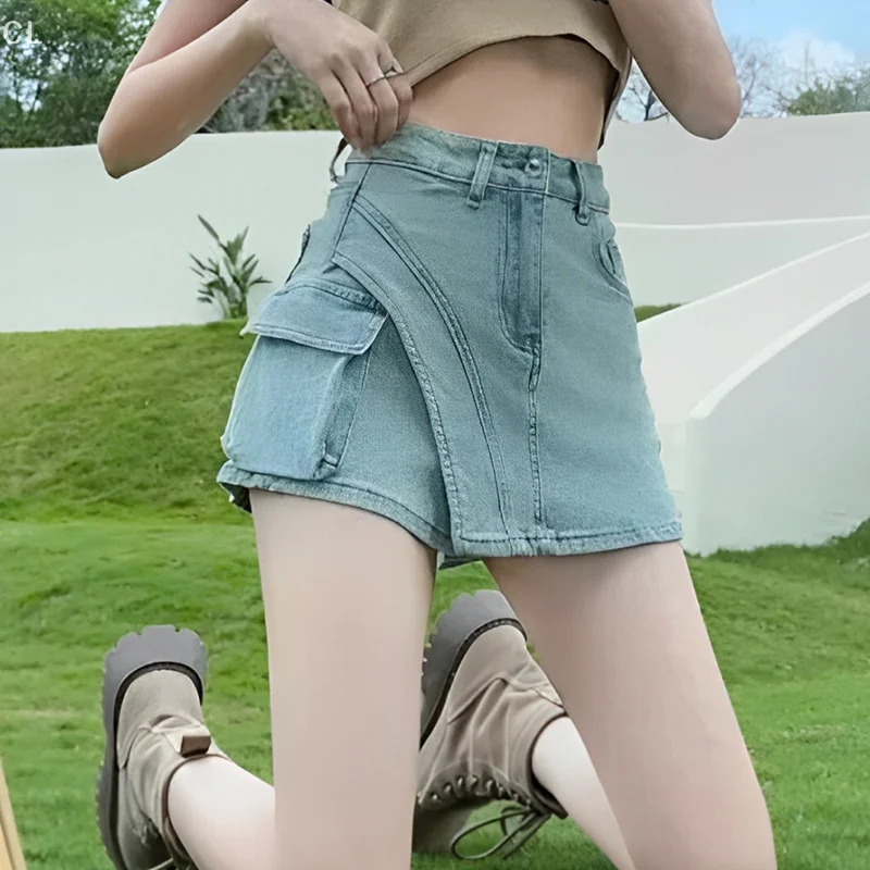 Ins Style Shui Wash Blue Retro Denim Short Skirt Women S Spring And Summer New Half Length Skirt Pants
Ins Style Shui Wash Blue Retro Denim Short Skirt Women S Spring And Summer New Half Length Skirt Pants