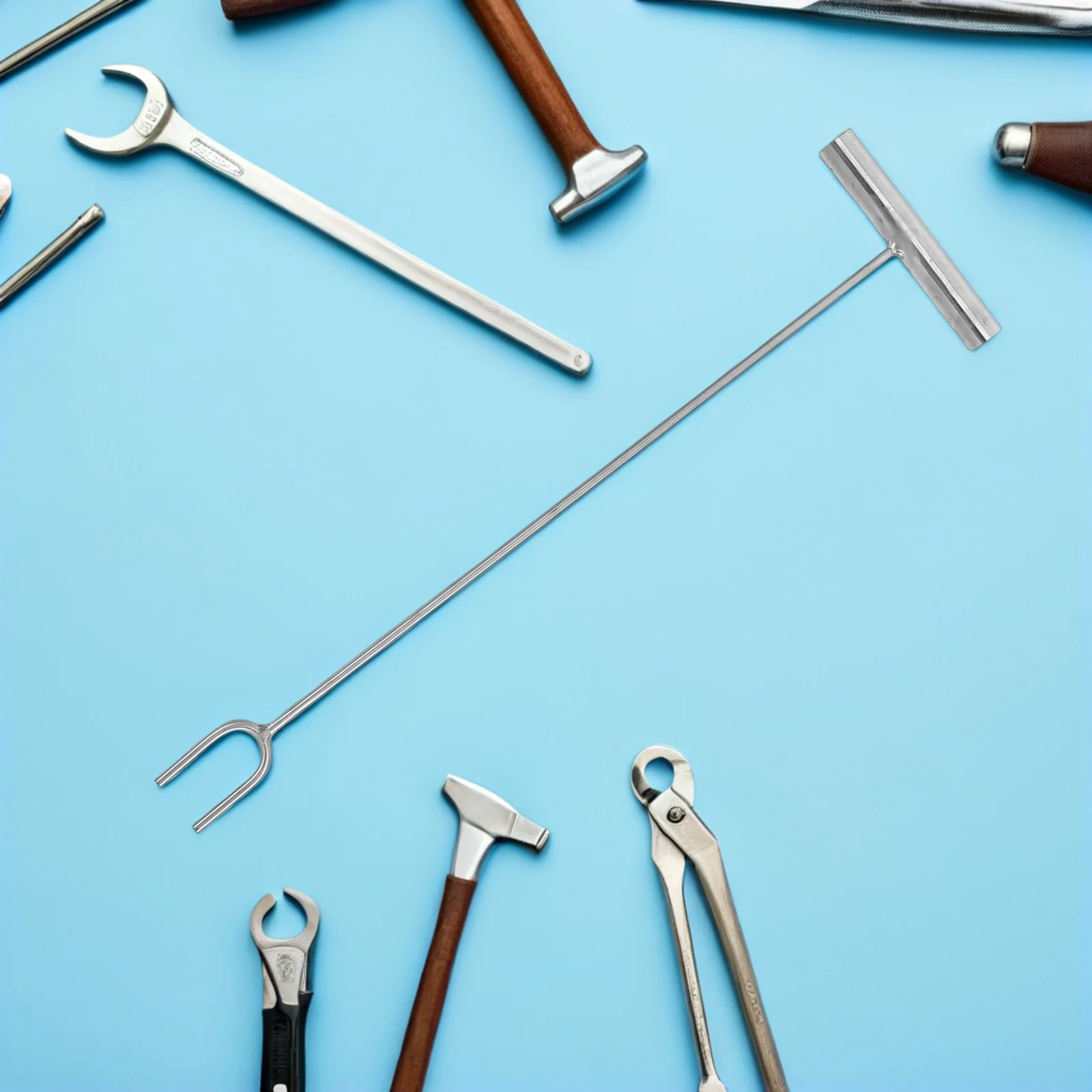 Water Valve Key 19.65X5.5 Inch Stainless Steel Shut Off Tool Extended T-Handle For Deep Valves Plumbing Meter Key
Water Valve Key 19.65X5.5 Inch Stainless Steel Shut Off Tool Extended T-Handle For Deep Valves Plumbing Meter Key