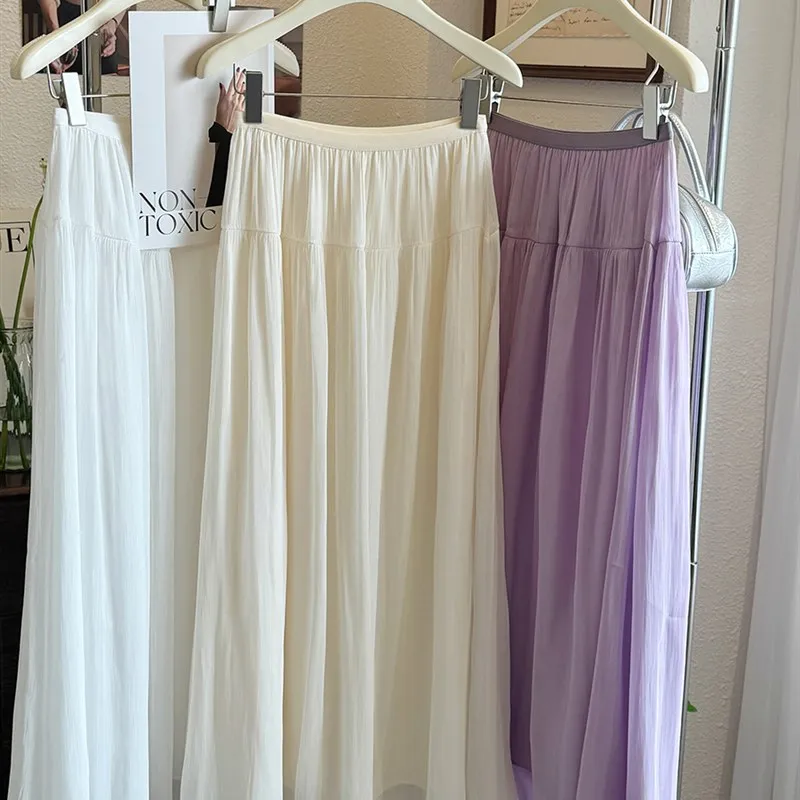 Юбка Silk Glaze D Drape f Simp Skin Me Sle Гладкая шелковистая длинная юбка Ci Walk Casual Другой материал 00% юбка трапециевидной формы
Юбка Silk Glaze D Drape f Simp Skin Me Sle Гладкая шелковистая длинная юбка Ci Walk Casual Другой материал 00% юбка трапециевидной формы