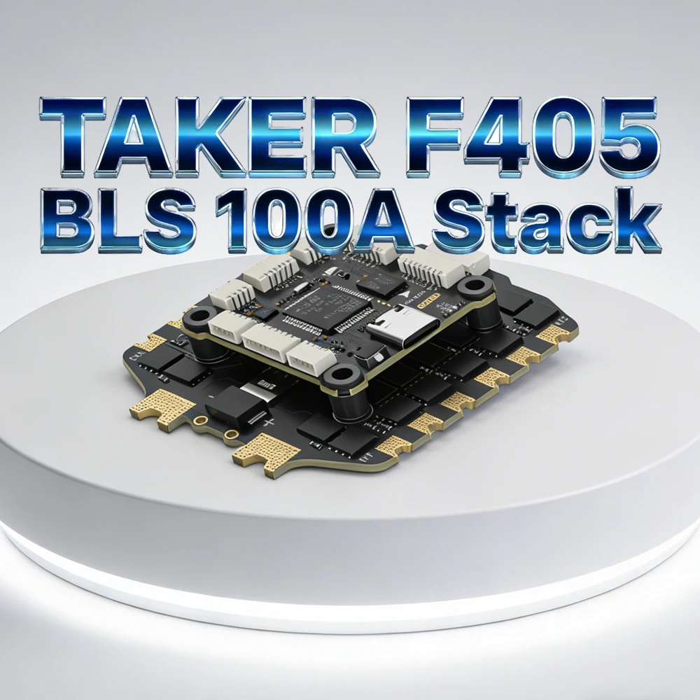 GEPRC TAKER F405 BLS 100A 8S Stack F405 8S Flight Controller & TAKER 100A 8S 4in1 ESC For RC FPV Drone
GEPRC TAKER F405 BLS 100A 8S Stack F405 8S Flight Controller & TAKER 100A 8S 4in1 ESC For RC FPV Drone