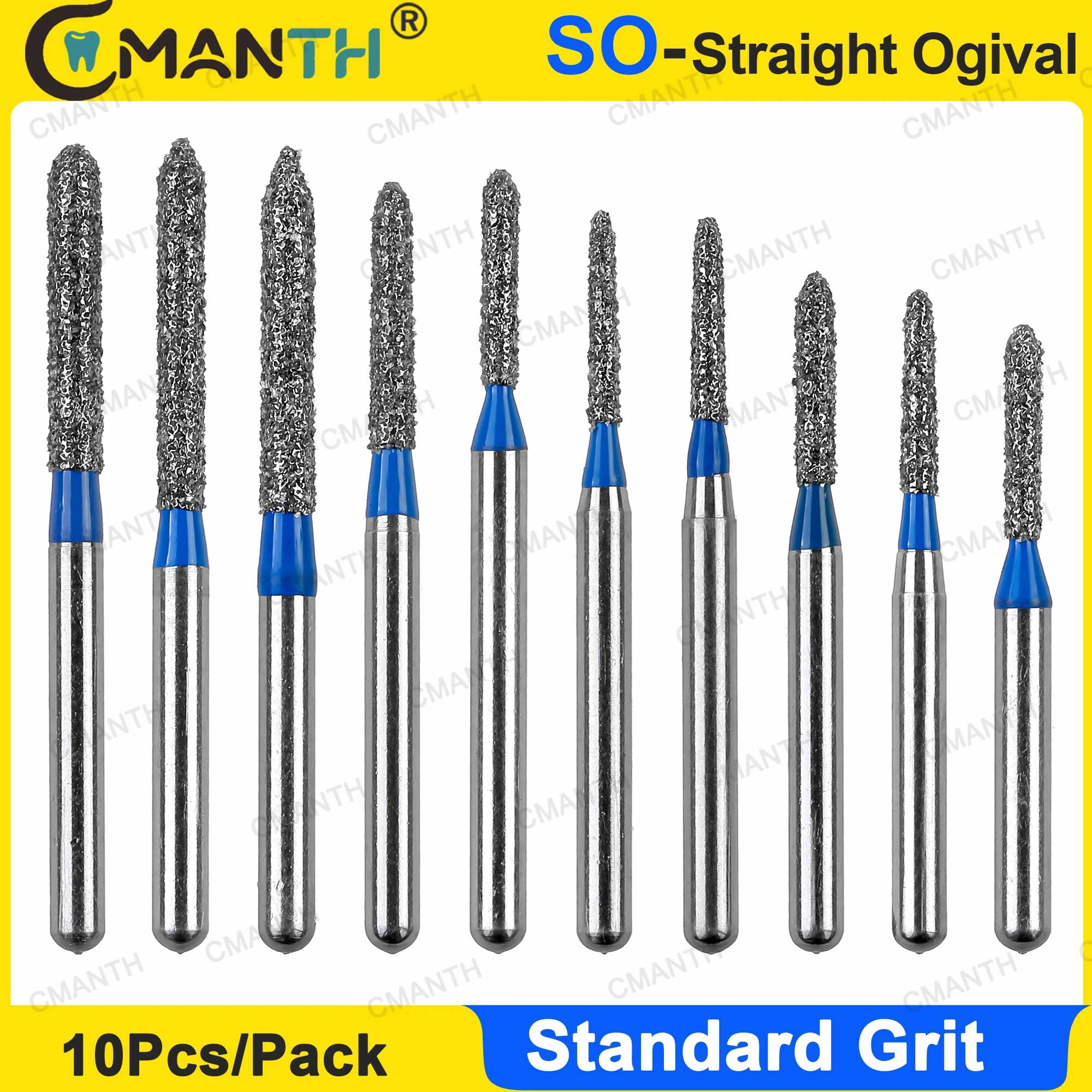 10pcs Dental Diamond Burs Dentistry Strawberries FG 1.6mm SO Straight Ogival End Dentistry Cavity Preparation/Crown Preparation
10pcs Dental Diamond Burs Dentistry Strawberries FG 1.6mm SO Straight Ogival End Dentistry Cavity Preparation/Crown Preparation