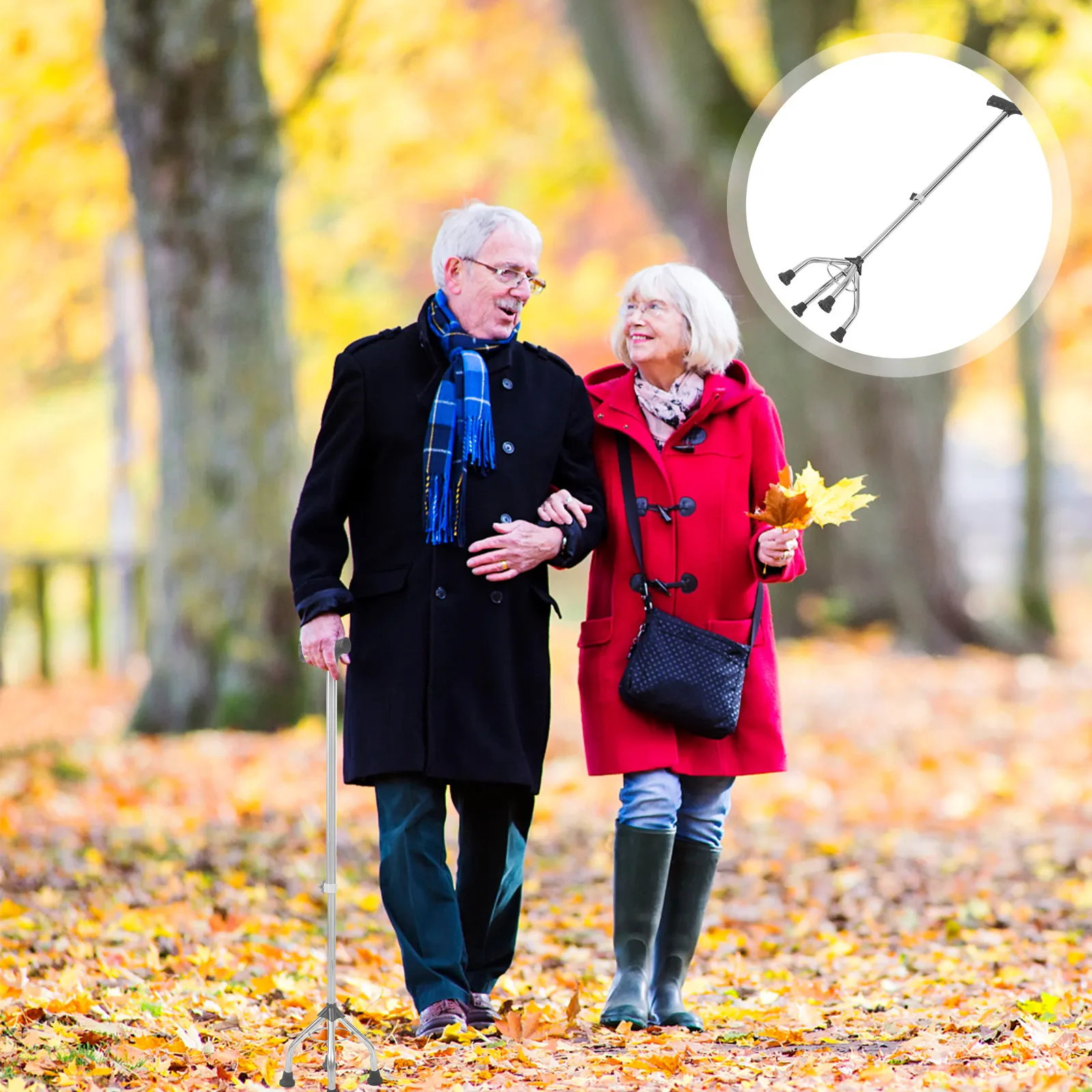 Quad Cane Walking Stick Adjustable Nonskid Lightweight Walking Assist Tool for Elderly Trekking Poles Trekking Poles
Quad Cane Walking Stick Adjustable Nonskid Lightweight Walking Assist Tool for Elderly Trekking Poles Trekking Poles