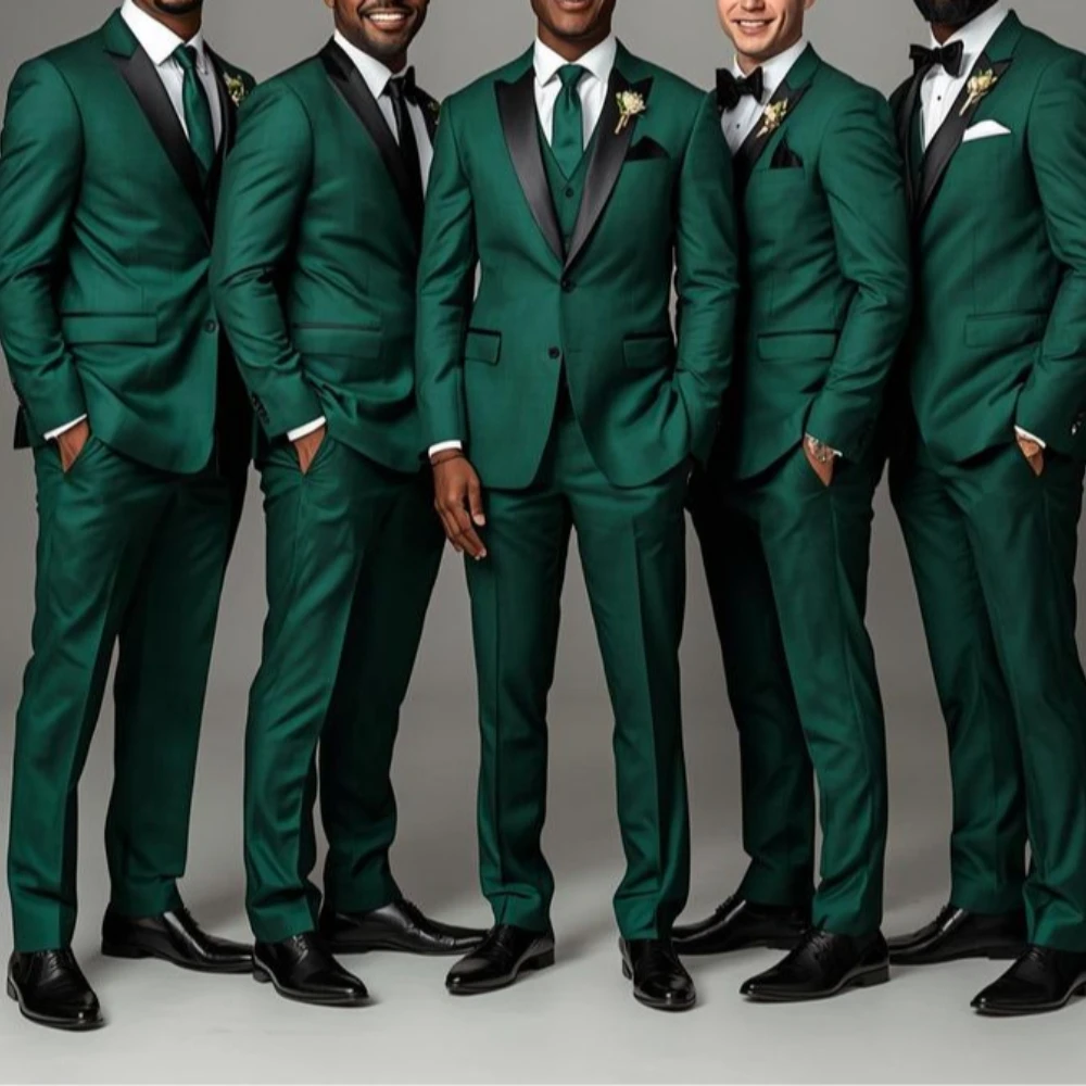 New Dark Green Men Suit Wedding Party Formal Occasion Groom Groomsman Prom Business Male Tuxedos 3 Piece Set Jacket Vest Pants
New Dark Green Men Suit Wedding Party Formal Occasion Groom Groomsman Prom Business Male Tuxedos 3 Piece Set Jacket Vest Pants
