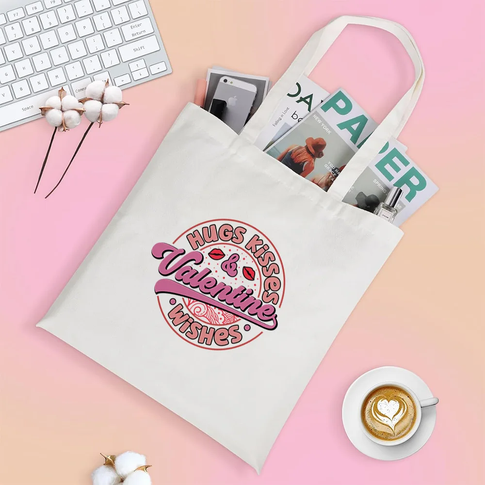 Romantic Gift Tote Bag in Black & White - Valentine's Day Heart Pattern Canvas Reusable Shopping Bag for Him & Her Daily Use Bag
Romantic Gift Tote Bag in Black & White - Valentine's Day Heart Pattern Canvas Reusable Shopping Bag for Him & Her Daily Use Bag