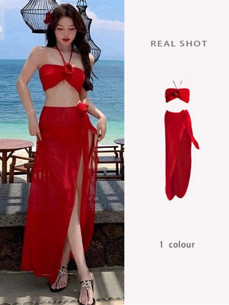 Holiday Style Onsen Bikini Set Women's 2026 Sexy Slimming Swimsuit Chest High-End Three-piece Korean Style Commute
Holiday Style Onsen Bikini Set Women's 2026 Sexy Slimming Swimsuit Chest High-End Three-piece Korean Style Commute