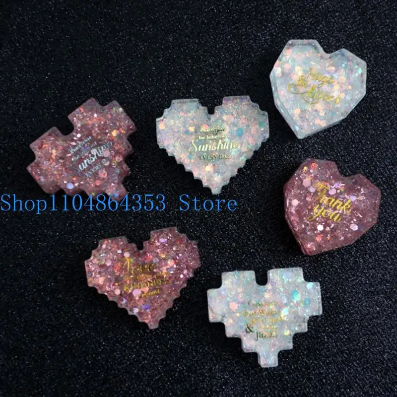 652F Heart Silicone Pixel Mold DIY Resin Mold Heart Keychain Pendant Jewelry Craft Soap Gift Making Home Office Decor
652F Heart Silicone Pixel Mold DIY Resin Mold Heart Keychain Pendant Jewelry Craft Soap Gift Making Home Office Decor