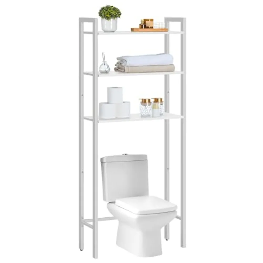 Over The Toilet Storage 3-Tier Bathroom Organizer Shelf White Freestanding Space Saver Easy to Assemble for Room
Over The Toilet Storage 3-Tier Bathroom Organizer Shelf White Freestanding Space Saver Easy to Assemble for Room