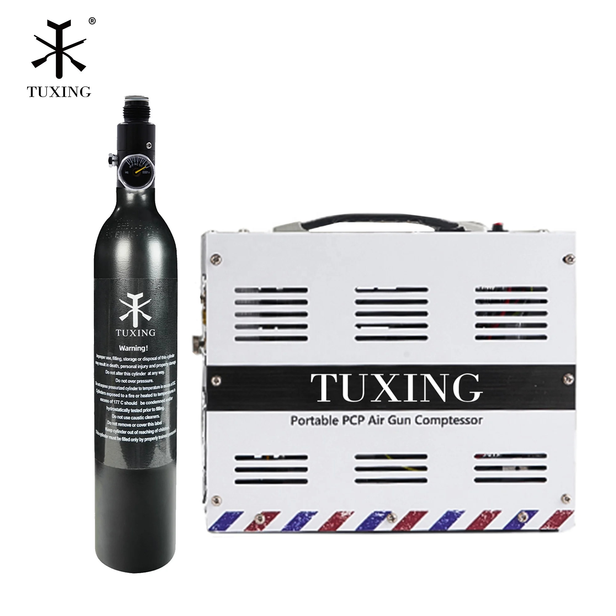 TUXING New Design White 4500psi 300bar 30mpa 12V DC Power Scuba Diving Inflation Paintball Gas Cylinder Household Air Compressor
TUXING New Design White 4500psi 300bar 30mpa 12V DC Power Scuba Diving Inflation Paintball Gas Cylinder Household Air Compressor