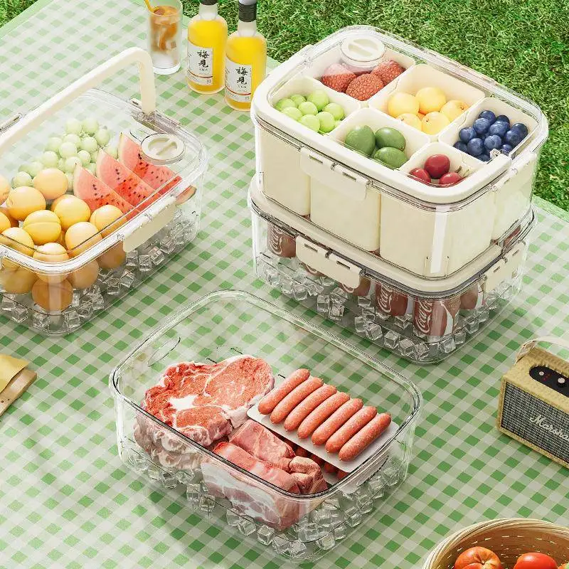 Food Grade Outdoor Vegetable Hand Storage Basket Convenient Household Partitioned Fruit Dish Refrigerator Preservation Box
Food Grade Outdoor Vegetable Hand Storage Basket Convenient Household Partitioned Fruit Dish Refrigerator Preservation Box