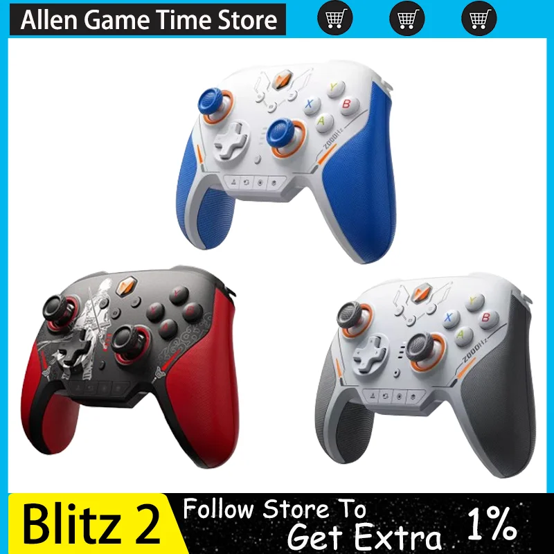 BIGBIGWON Blitz2 IP Version TMR Star Flash Gamepads Wireless Bluetooth Somatosensory Controllers 2000HZ For NS PC Steam Handheld
BIGBIGWON Blitz2 IP Version TMR Star Flash Gamepads Wireless Bluetooth Somatosensory Controllers 2000HZ For NS PC Steam Handheld