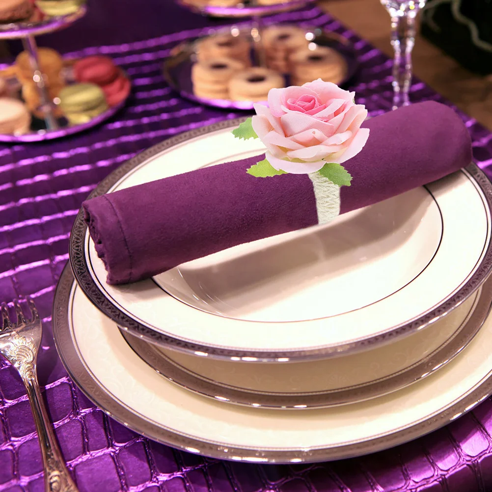 6Pcs Napkin Rings Rose Design Stylish Table Accessory for Formal Event Casual Gathering Wedding Anniversary New Year Decor
6Pcs Napkin Rings Rose Design Stylish Table Accessory for Formal Event Casual Gathering Wedding Anniversary New Year Decor