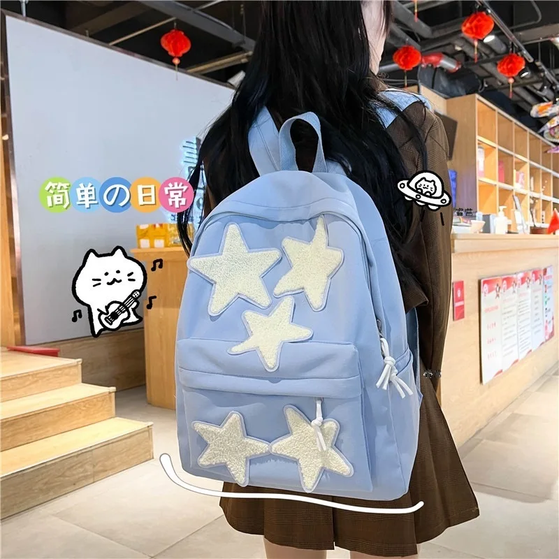 Y2k Women's Bags Student Sweet Casual Schoolbags Canvas Bag Star Pin Element Large Capacity Light Colour Versatile Backpack Ins
Y2k Women's Bags Student Sweet Casual Schoolbags Canvas Bag Star Pin Element Large Capacity Light Colour Versatile Backpack Ins