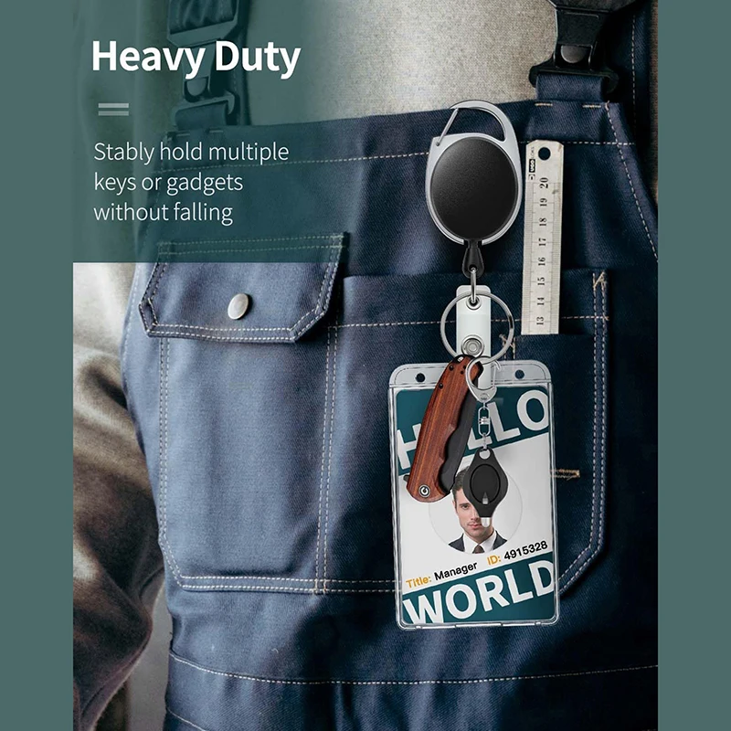 1pc Double Badge Holder Vertical 2 Card Badge Holder With Thumb Slots Hard Transparent Case Protector With Retractable Badge
1pc Double Badge Holder Vertical 2 Card Badge Holder With Thumb Slots Hard Transparent Case Protector With Retractable Badge