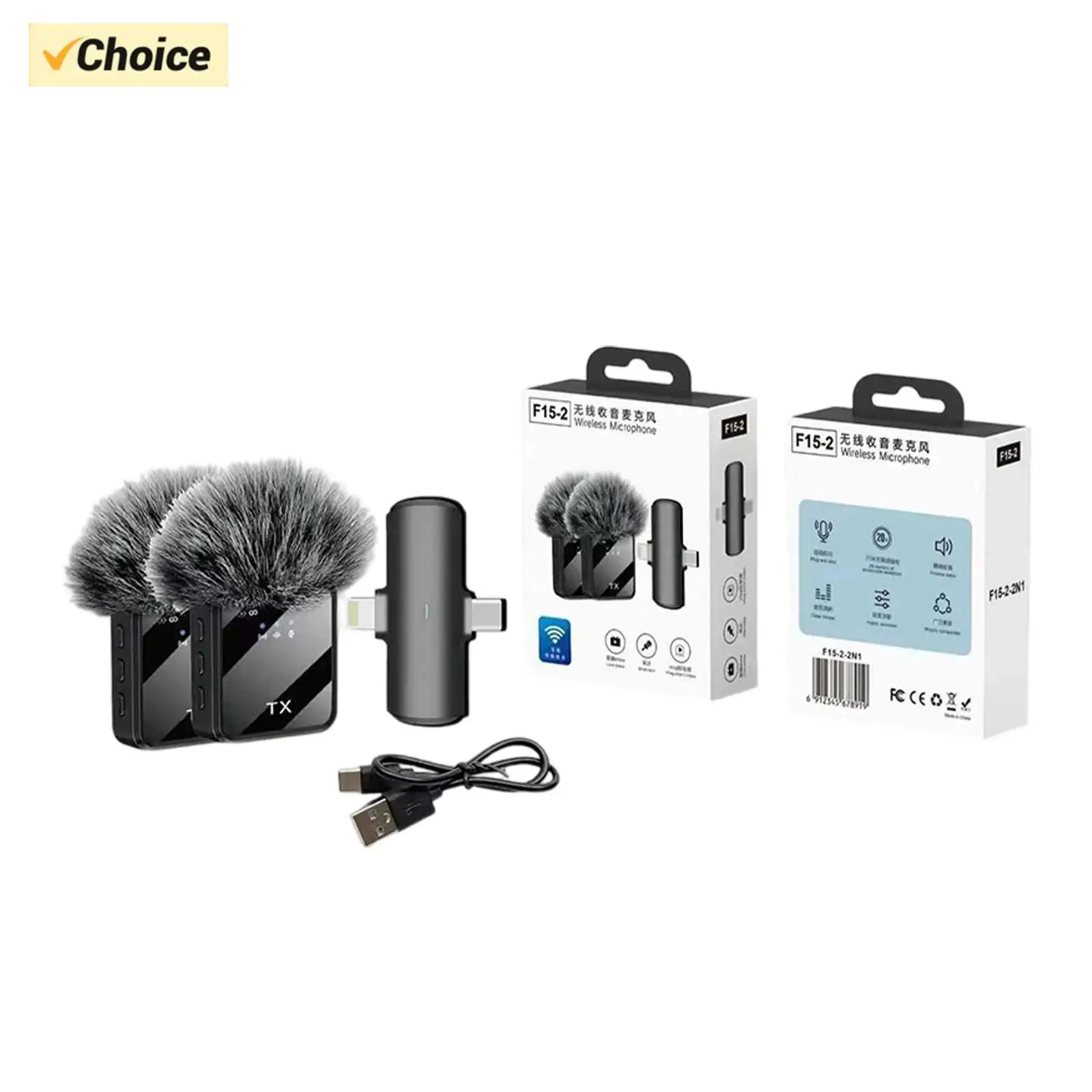 2025 Новые беспроводные микрофоны, 3 петличных микрофона с микрофоном с шумоподавлением, 2 комплекта микрофонов со светодиодным дисплеем для интервью
2025 Новые беспроводные микрофоны, 3 петличных микрофона с микрофоном с шумоподавлением, 2 комплекта микрофонов со светодиодным дисплеем для интервью