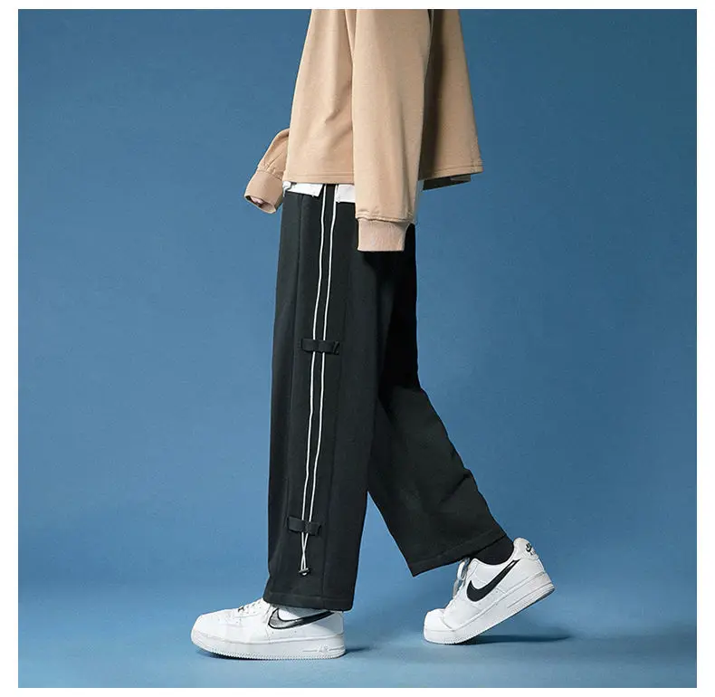 Pants Men's Ins Trend All-match High Street American Street Side Drawstring Straight Loose Wide-leg Gray Sweatpants
Pants Men's Ins Trend All-match High Street American Street Side Drawstring Straight Loose Wide-leg Gray Sweatpants