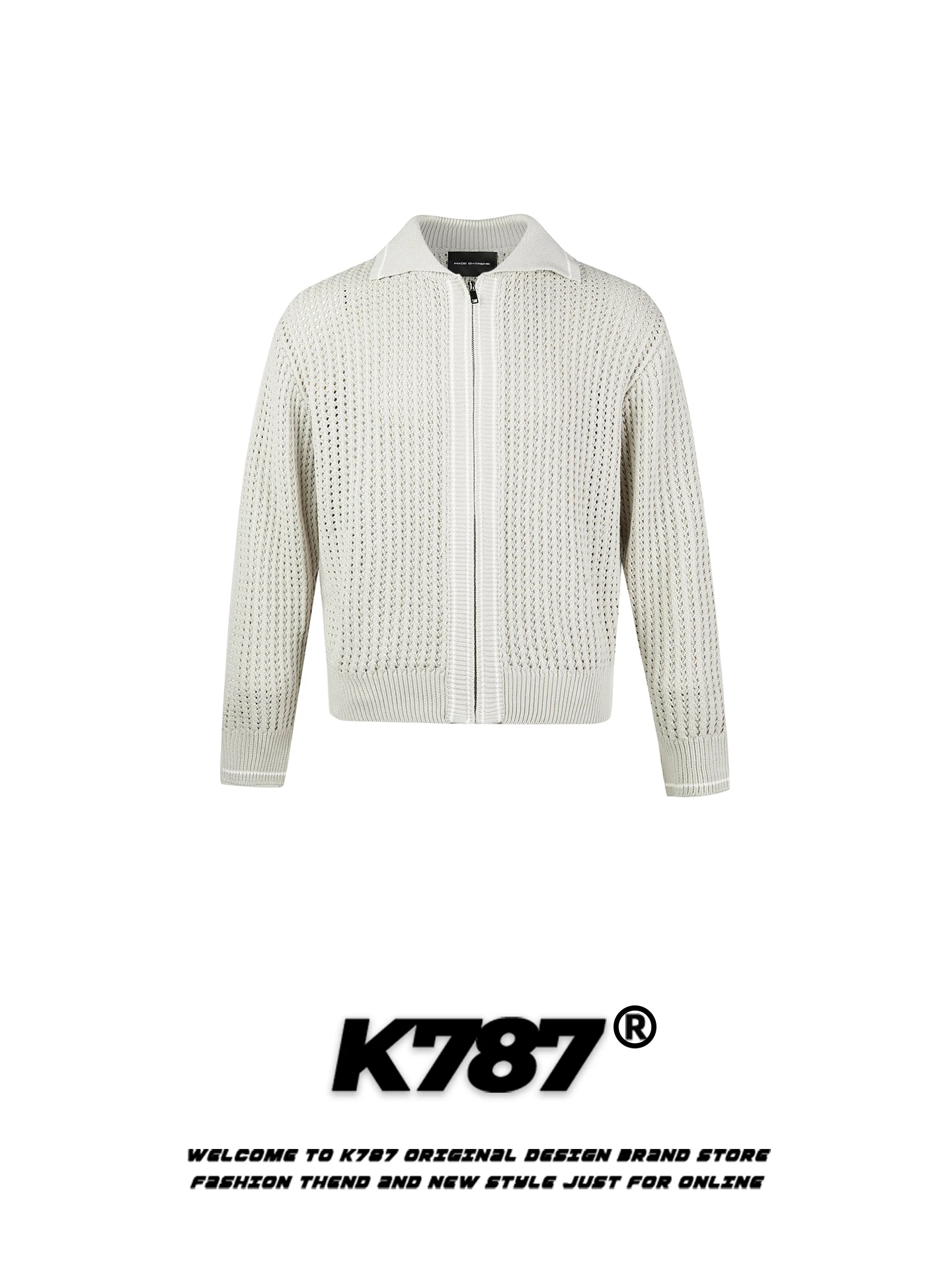 American Retro Striped Texture Turn-down Collar Knitted Sweater Loose Casual Lazy Style Couple Zipper Sweater Cotton Long Sle...
American Retro Striped Texture Turn-down Collar Knitted Sweater Loose Casual Lazy Style Couple Zipper Sweater Cotton Long Sle...
