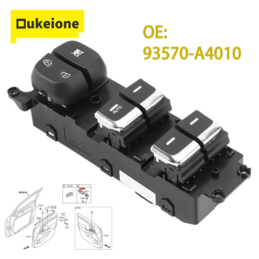 Window Control Switch for Kia Rondo Carens 2013 2014 2015 2016 Front Left Driver Side Electric Glass Lifter Button 93570-A4010
Window Control Switch for Kia Rondo Carens 2013 2014 2015 2016 Front Left Driver Side Electric Glass Lifter Button 93570-A4010