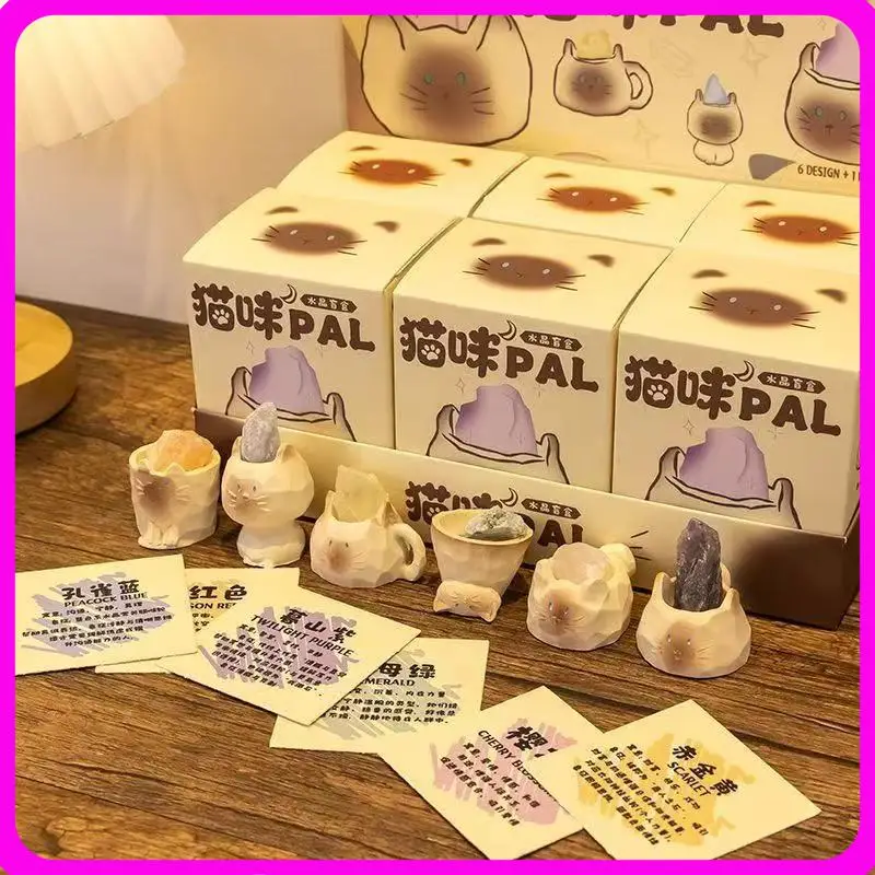 Cat Shaped Crystal Raw Stone Blind Box Cartoon Cute Ornament Office Desktop Display Car Decoration Good Luck Gift For Friends
Cat Shaped Crystal Raw Stone Blind Box Cartoon Cute Ornament Office Desktop Display Car Decoration Good Luck Gift For Friends