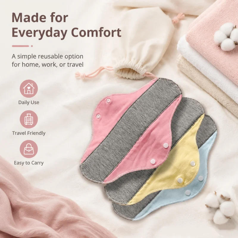 Maternity Reusable Washable Sanitary Pads, Super Absorbent Leak Resistant Cotton Napkins, for Postpartum Lochia and H2756
Maternity Reusable Washable Sanitary Pads, Super Absorbent Leak Resistant Cotton Napkins, for Postpartum Lochia and H2756