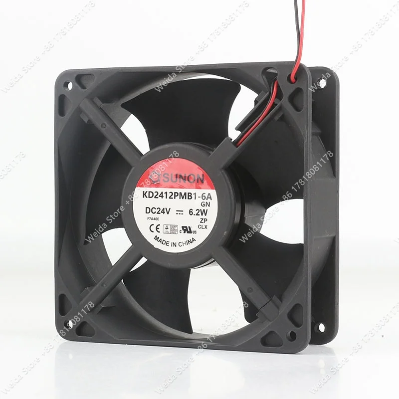 Jianzhun SUNON KD2412PMB1-6A 24V 6.2W 12038 Double ball server inverter Cooling Fan
Jianzhun SUNON KD2412PMB1-6A 24V 6.2W 12038 Double ball server inverter Cooling Fan