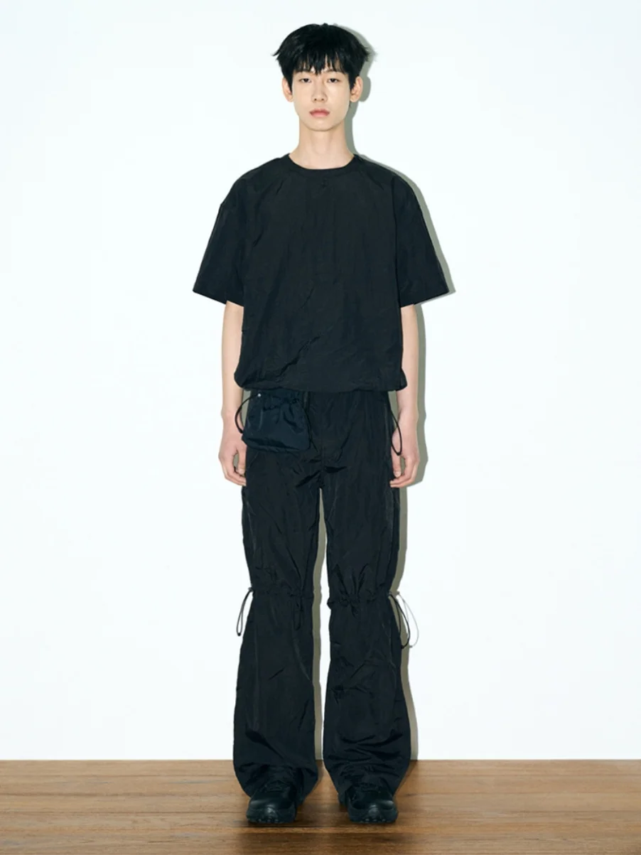 Fashionable Nylon Straight Leg Pants with Elastic Waistband Versatile Youthful Style Casual Summer Trousers for Men
Fashionable Nylon Straight Leg Pants with Elastic Waistband Versatile Youthful Style Casual Summer Trousers for Men