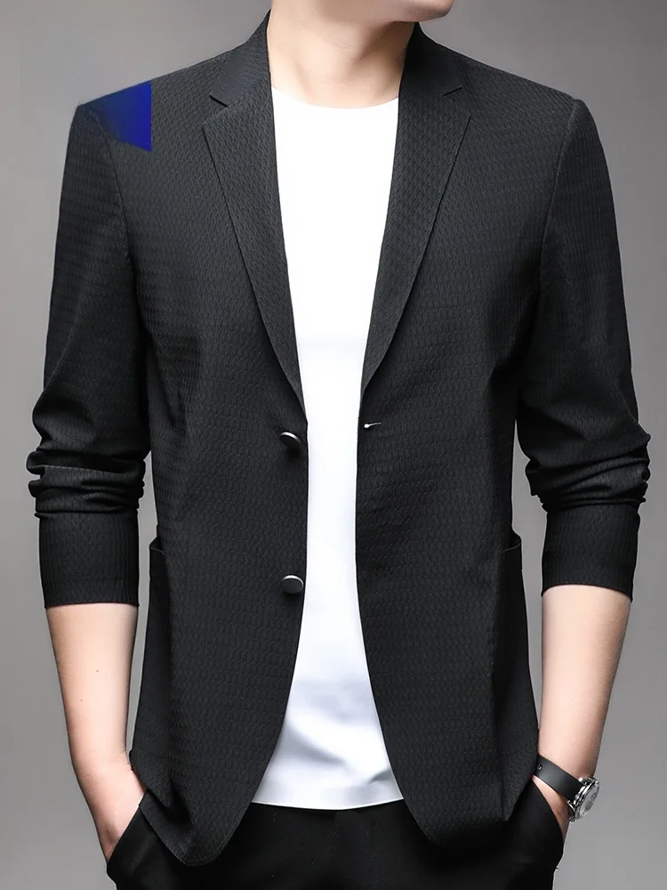 Повседневный костюм Rn Slim Fit, однотонная свободная верхняя одежда, универсальная деловая повседневная одежда из нейлоновой ткани, коллекция осень-весна
Повседневный костюм Rn Slim Fit, однотонная свободная верхняя одежда, универсальная деловая повседневная одежда из нейлоновой ткани, коллекция осень-весна