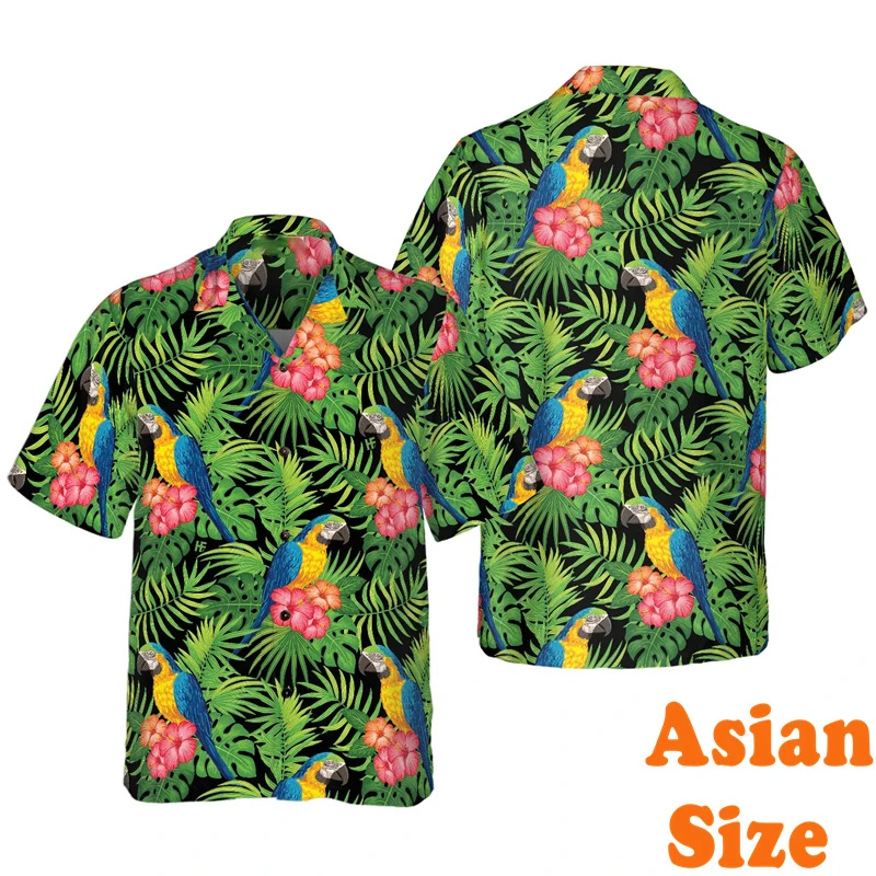 Fashion Parrot Graphic Short Sleeve Shirt For Men's 3D Print Design Summer Casual Button Shirts Daily Casual Asian Size Top
Fashion Parrot Graphic Short Sleeve Shirt For Men's 3D Print Design Summer Casual Button Shirts Daily Casual Asian Size Top