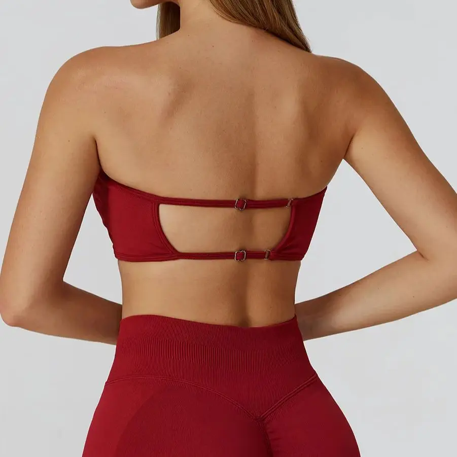 Sexy Strapless Sports Bra Gym Top Women Quick-Drying Sports Clothes Women Yoga Bra Crop Top Tube Top Chest Wrap Workout Bra Fema
Sexy Strapless Sports Bra Gym Top Women Quick-Drying Sports Clothes Women Yoga Bra Crop Top Tube Top Chest Wrap Workout Bra Fema