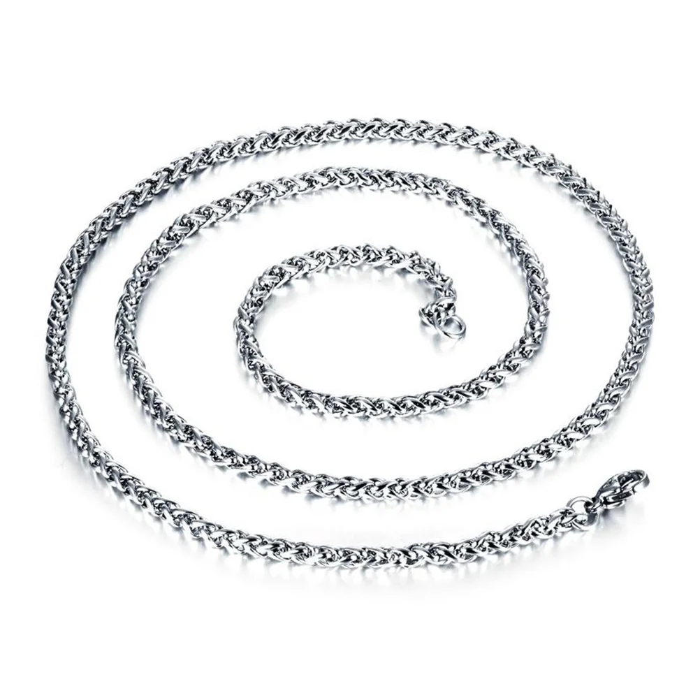 3mm Men's Titanium Steel Chain Necklace Silver Durable Lightweight Decoration Metal Chain 60cm Men's Necklaces
3mm Men's Titanium Steel Chain Necklace Silver Durable Lightweight Decoration Metal Chain 60cm Men's Necklaces