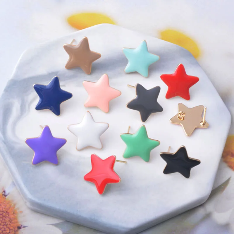 6 шт., медные 18-каратные позолоченные эмалированные серьги со звездами, игольчатый разъем, серьги-гвоздики, набор стоек для изготовления серег, ювелирных изделий своими руками
6 шт., медные 18-каратные позолоченные эмалированные серьги со звездами, игольчатый разъем, серьги-гвоздики, набор стоек для изготовления серег, ювелирных изделий своими руками