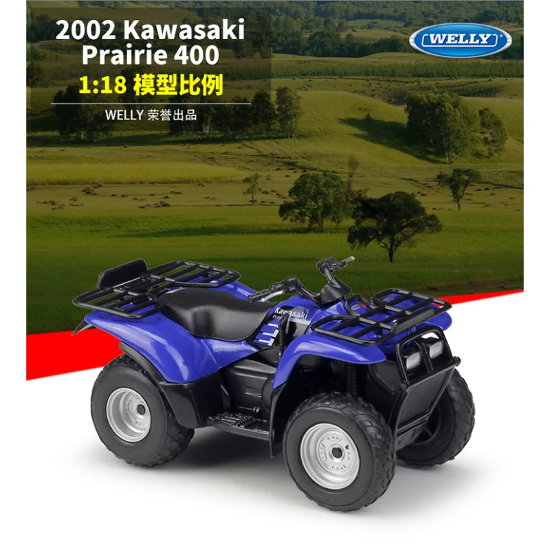 New Product WELLY 1/18 2002 Kawasaki Prairie 400 Beach Motorcycle Simulation Alloy Model Scene Ornament Toy Gift Collectible
New Product WELLY 1/18 2002 Kawasaki Prairie 400 Beach Motorcycle Simulation Alloy Model Scene Ornament Toy Gift Collectible