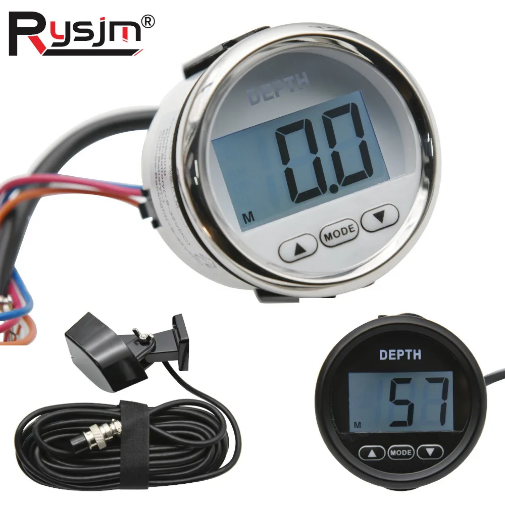 Новый цифровой индикатор глубины 12 В 52 мм с преобразователем, универсальный измеритель глубины, белая подсветка для морских лодок, яхт
Новый цифровой индикатор глубины 12 В 52 мм с преобразователем, универсальный измеритель глубины, белая подсветка для морских лодок, яхт