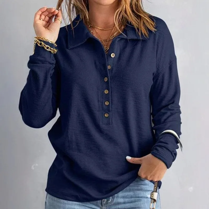 2025 Abbigliamento Donna Autunno Inverno Versatile Solid Color Pullover Women's Lapel Half-button Loose Office Commuting New Top
2025 Abbigliamento Donna Autunno Inverno Versatile Solid Color Pullover Women's Lapel Half-button Loose Office Commuting New Top