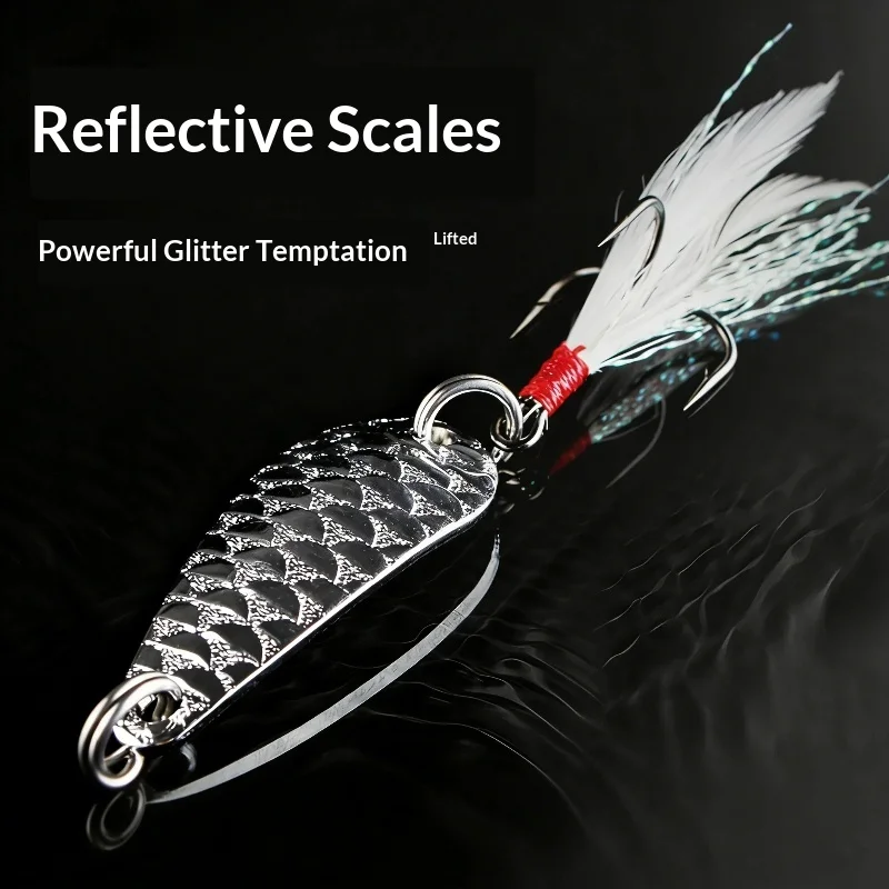 HISTAR Spinner Lure 8g/10g 5pcs – Real Fish Scale Pattern Flexible Swimming Bait for Topmouth Culter, Tilapia & Horse Mouth Fish
HISTAR Spinner Lure 8g/10g 5pcs – Real Fish Scale Pattern Flexible Swimming Bait for Topmouth Culter, Tilapia & Horse Mouth Fish