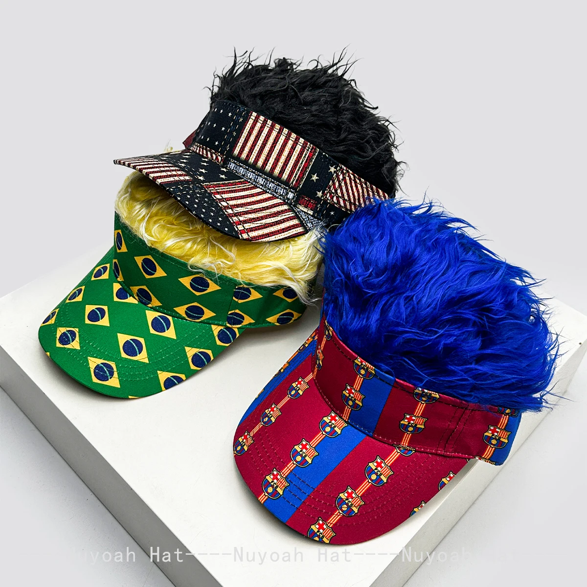 Men Women European American Style National Flag Wig Baseball Hats Sunshade Street Versatile Personal Peaked Caps Fashion Outdoor
Men Women European American Style National Flag Wig Baseball Hats Sunshade Street Versatile Personal Peaked Caps Fashion Outdoor