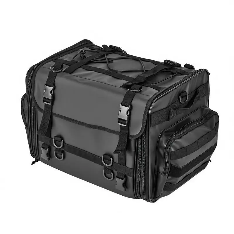 Motorbike Rear Luggage Case 40-60L For Commuting Touring Camping, Expandable Capacity Foldable Storage Shoulder Straps Internal Pocket Elastic Cord Black
Motorbike Rear Luggage Case 40-60L For Commuting Touring Camping, Expandable Capacity Foldable Storage Shoulder Straps Internal Pocket Elastic Cord Black
