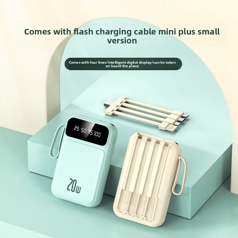 Четырехпроводной зарядный блок питания большой емкости 20000 мАч, подходит для воздушных путешествий и мобильных устройств, подходит для большинства электроники
Четырехпроводной зарядный блок питания большой емкости 20000 мАч, подходит для воздушных путешествий и мобильных устройств, подходит для большинства электроники