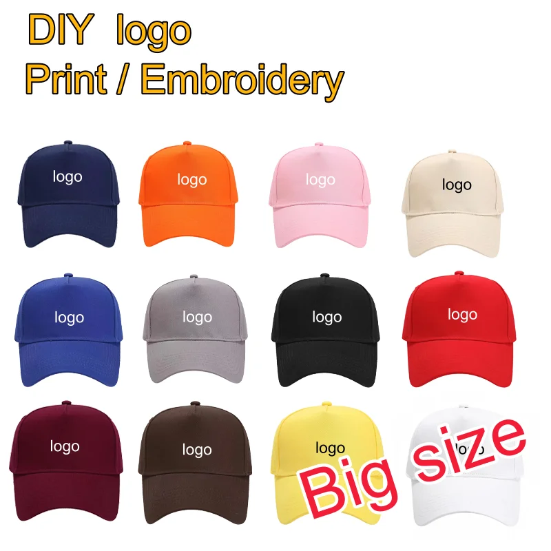 Personality Customization Big Head Plus Size 5 Panel Baseball Caps for Men Women Hat Hip Hop Truck Hats Outdoor Snapback Hats
Personality Customization Big Head Plus Size 5 Panel Baseball Caps for Men Women Hat Hip Hop Truck Hats Outdoor Snapback Hats