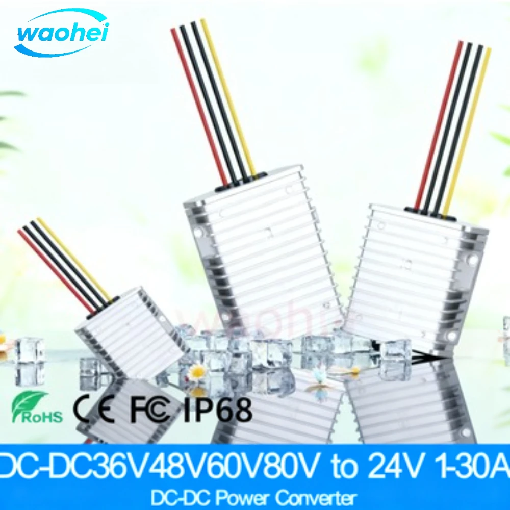 36V 48V to 24V 1A 2A 3A 5A 10A 15A 20A 30A DC DC Step Down Converter Buck Model Voltage Stabilizer 480W IP68 Waterpoof CE level
36V 48V to 24V 1A 2A 3A 5A 10A 15A 20A 30A DC DC Step Down Converter Buck Model Voltage Stabilizer 480W IP68 Waterpoof CE level