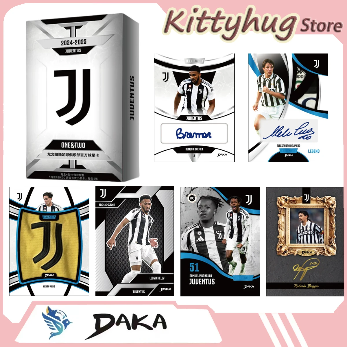 Daka 2024-25 Season Football Club Juventus Official Sports Trading Card One & Two Series Pop Culture Toys Boy'S Gift
Daka 2024-25 Season Football Club Juventus Official Sports Trading Card One & Two Series Pop Culture Toys Boy'S Gift