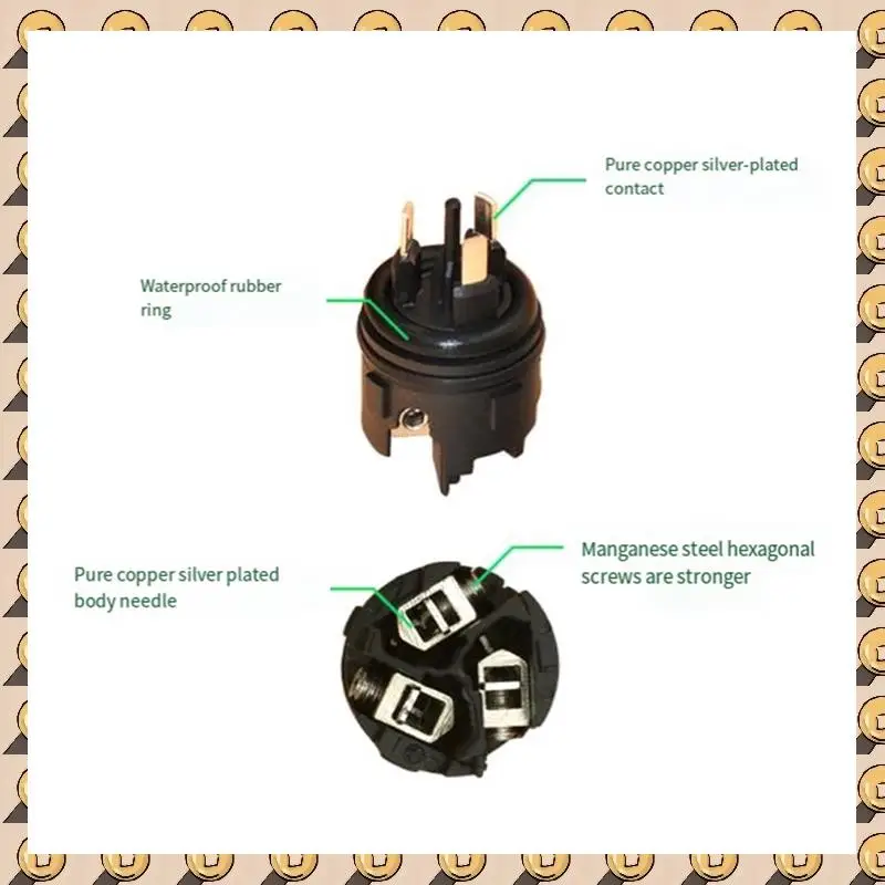 Waterproof LED Display Plug Stage Lighting Equipment Multi-Function Convenient Lighting Power Connector Plugs, Durable B-Silver
Waterproof LED Display Plug Stage Lighting Equipment Multi-Function Convenient Lighting Power Connector Plugs, Durable B-Silver