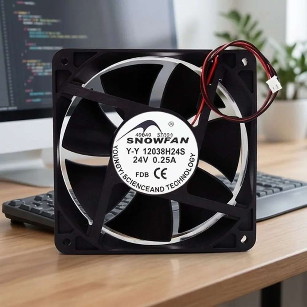 For SNOWFAN YY12038H24S 12038 24V 0.25A 12CM 2-Pin Cooling Fan
For SNOWFAN YY12038H24S 12038 24V 0.25A 12CM 2-Pin Cooling Fan
