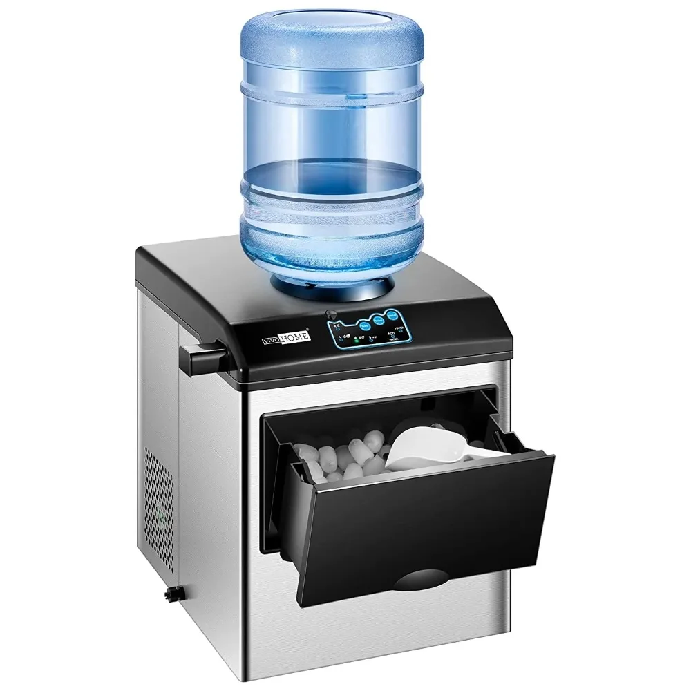 Electric 2 in 1 Countertop Ice Maker, Ice and Water Dispenser Machine 48lbs/Day
Electric 2 in 1 Countertop Ice Maker, Ice and Water Dispenser Machine 48lbs/Day