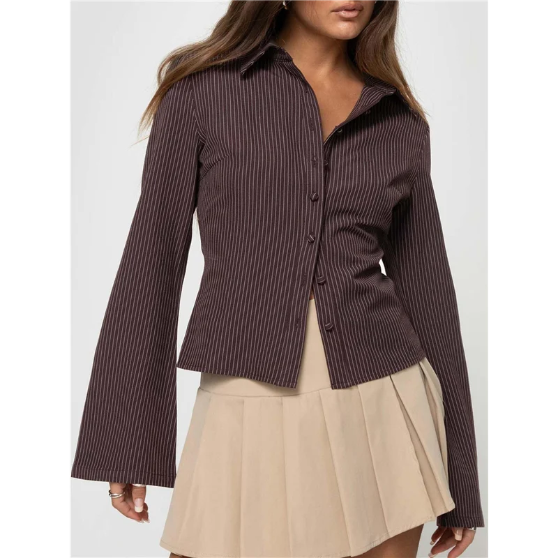 AG-Women's Button Down Shirts Striped Long Sleeve Collared Casual Work Blouses Tops Trendy Outfits
AG-Women's Button Down Shirts Striped Long Sleeve Collared Casual Work Blouses Tops Trendy Outfits