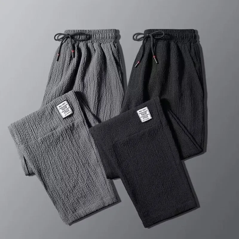 Spring Summer Autumn Ice Silk Thin Pants Men's Casual Loose Long Trousers Dirt Resistant Workwear Youth Faion Color
Spring Summer Autumn Ice Silk Thin Pants Men's Casual Loose Long Trousers Dirt Resistant Workwear Youth Faion Color