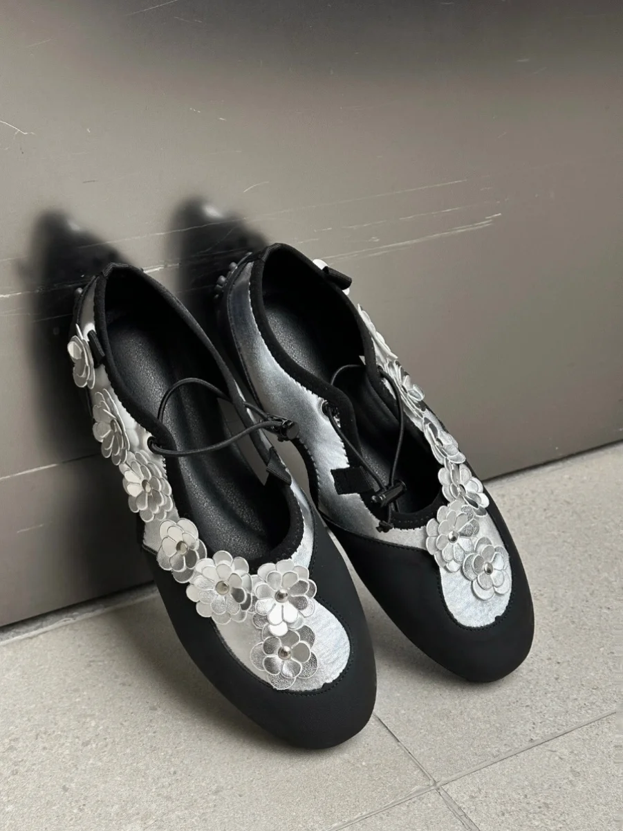 Весна 2023, новинка Sle Flallet Flat oes, повседневные женские ботинки Mary Janes без шнуровки с круглым носком на плоской подошве, корейский Sle 
Весна 2023, новинка Sle Flallet Flat oes, повседневные женские ботинки Mary Janes без шнуровки с круглым носком на плоской подошве, корейский Sle