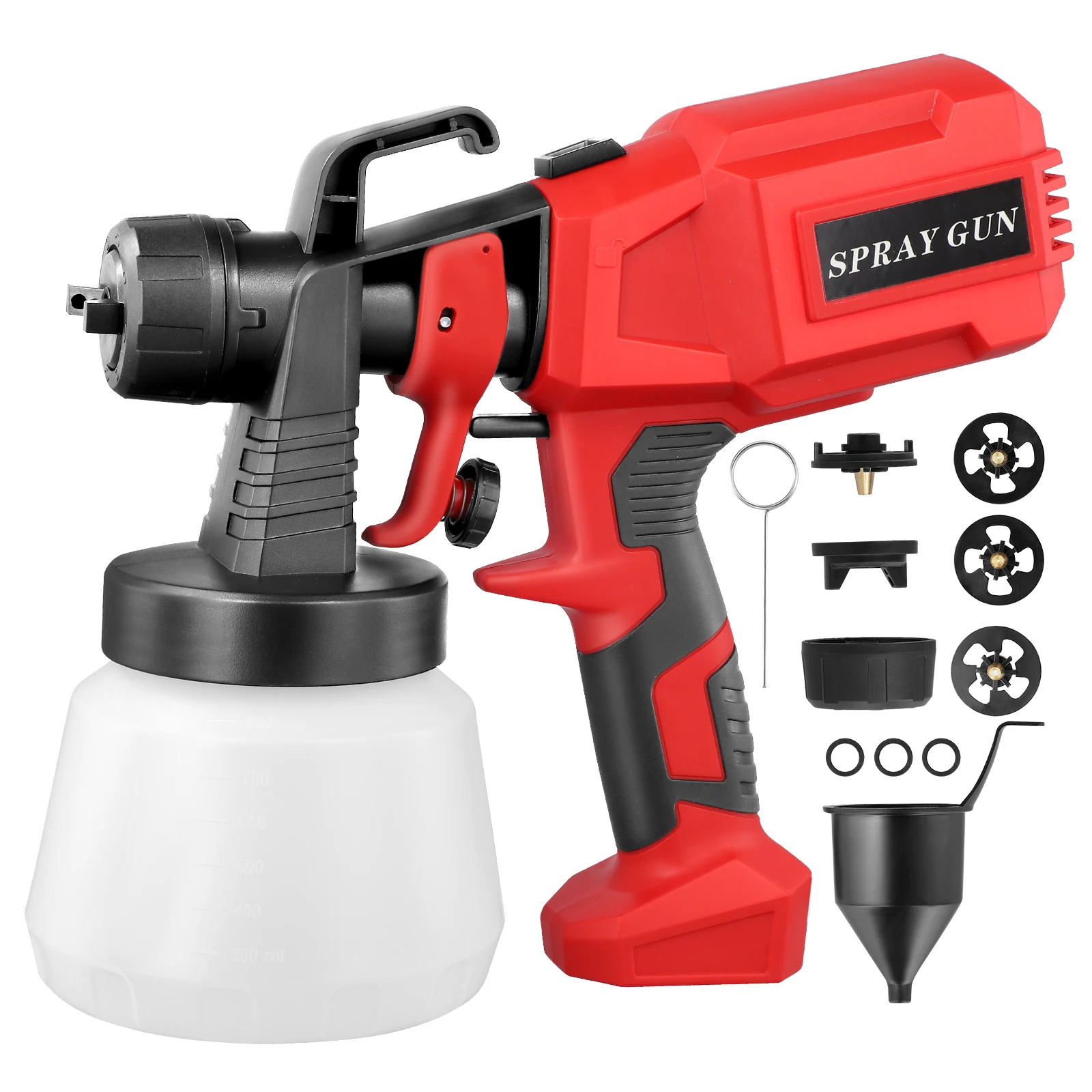 900 ML Electric Paint Spray System With 6 Nozzles, 3 Spray Patterns Paint Gun For Wall Paint,Varnishes Glazes Indoors Outdoors
900 ML Electric Paint Spray System With 6 Nozzles, 3 Spray Patterns Paint Gun For Wall Paint,Varnishes Glazes Indoors Outdoors