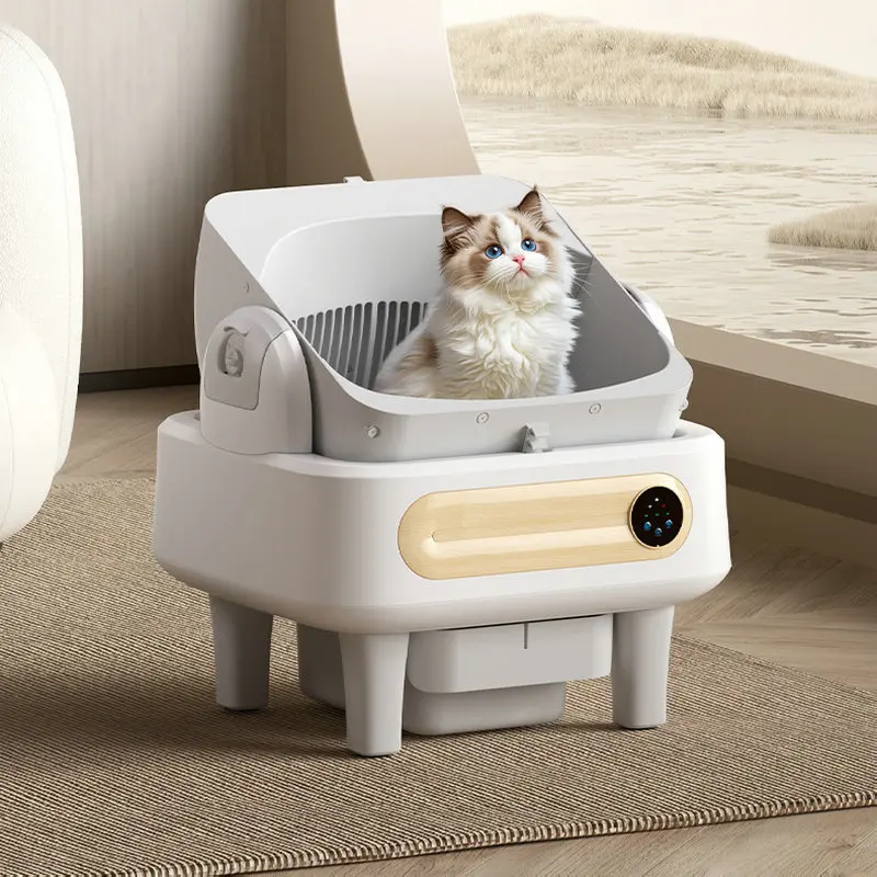 New open WIFI intelligent cat litter box, ABS material square cat litter box, 75L large capacity automatic feces shovel machine
New open WIFI intelligent cat litter box, ABS material square cat litter box, 75L large capacity automatic feces shovel machine