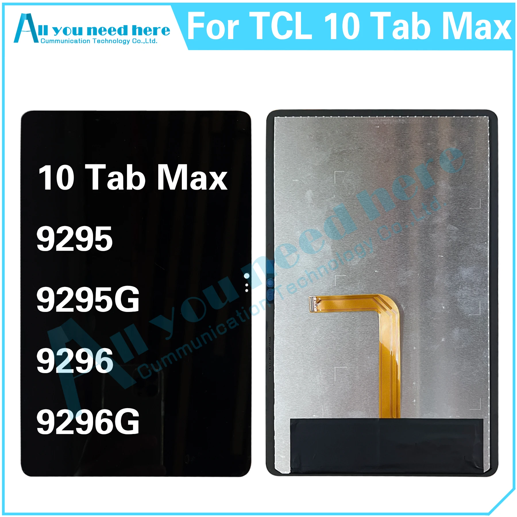 For TCL 10 Tab Max 9295G 9296G 9295 9296 LCD Display Touch Screen Assembly Module Replacement For TCL 10 TabMax
For TCL 10 Tab Max 9295G 9296G 9295 9296 LCD Display Touch Screen Assembly Module Replacement For TCL 10 TabMax
